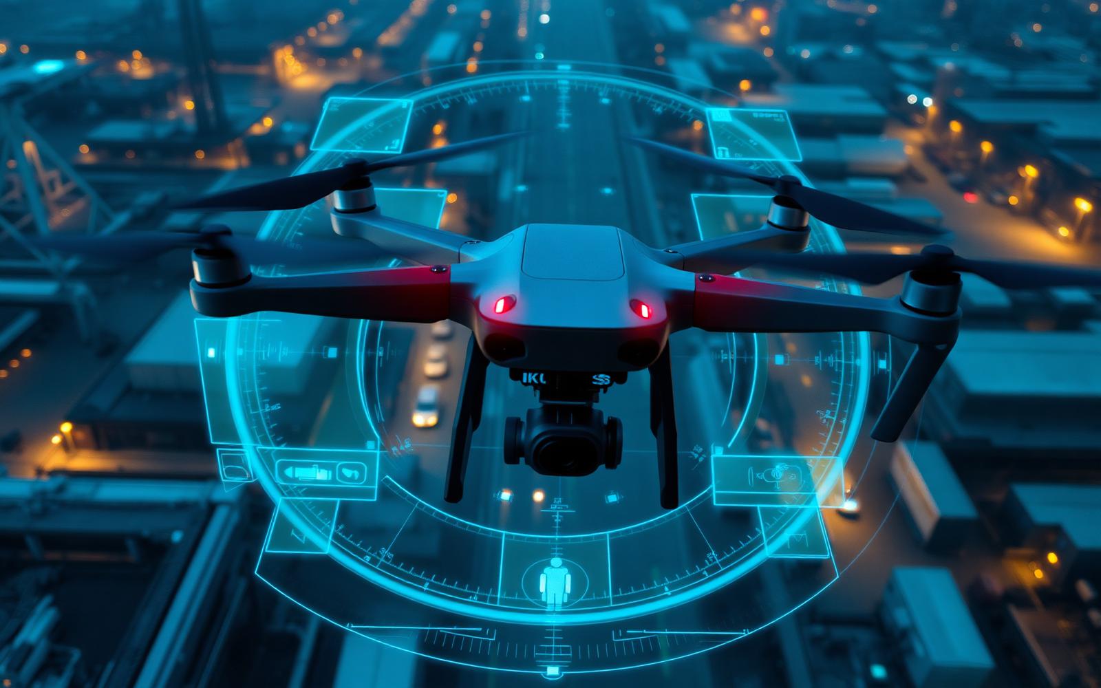 Drone con AI detection in tempo reale